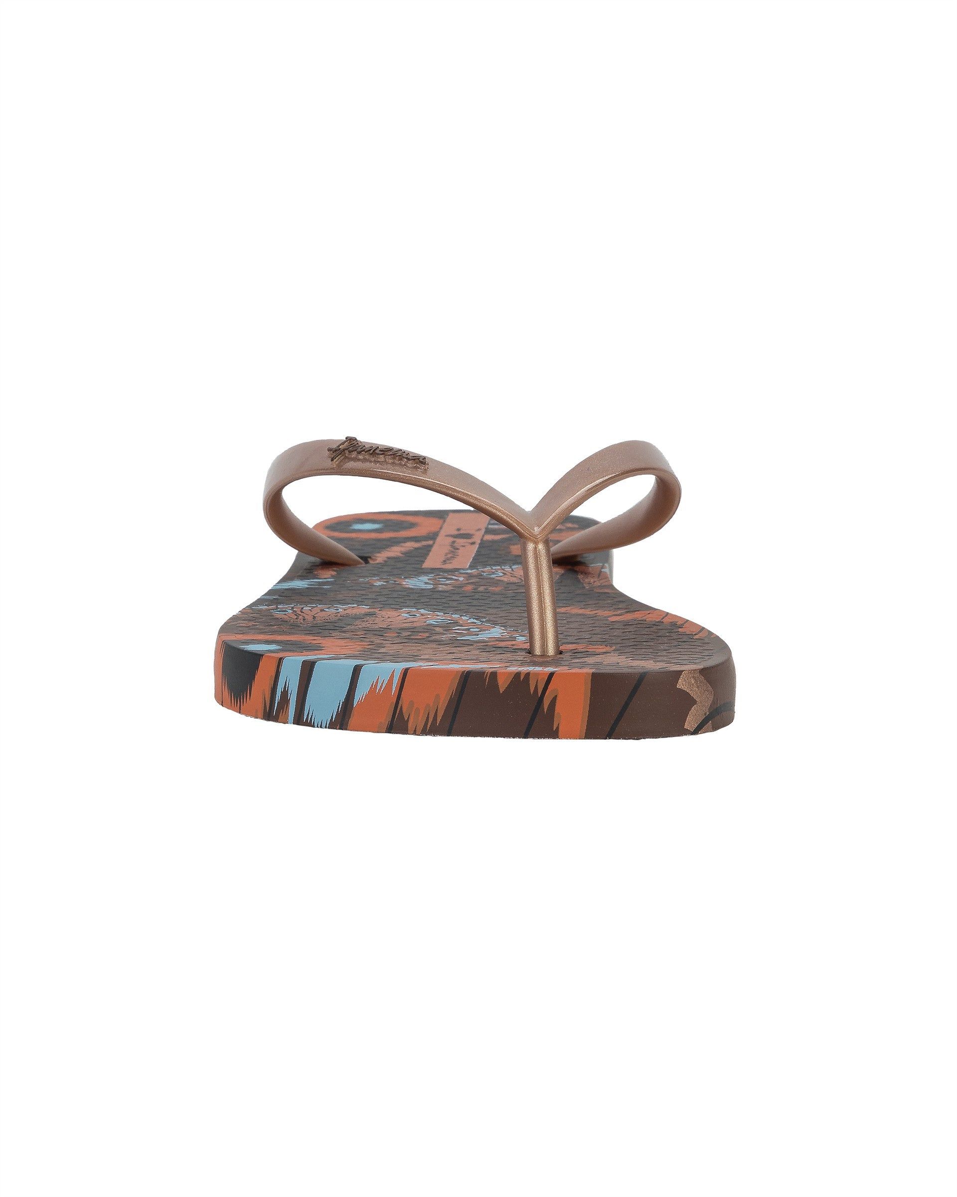 Ipanema Animal Print Női Strandpapucs Barna Metal Rózsaszín | 8043UOLFK