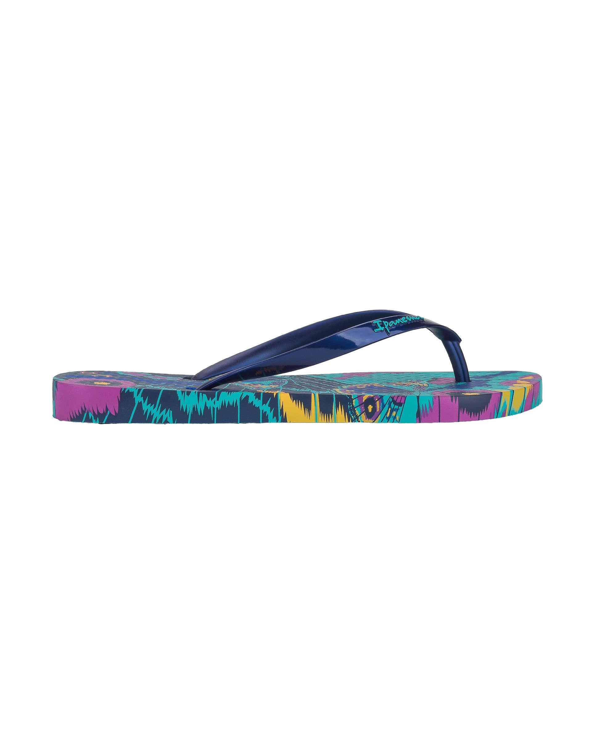Ipanema Animal Print Női Strandpapucs Zöld Kék | 9043ZNHGC