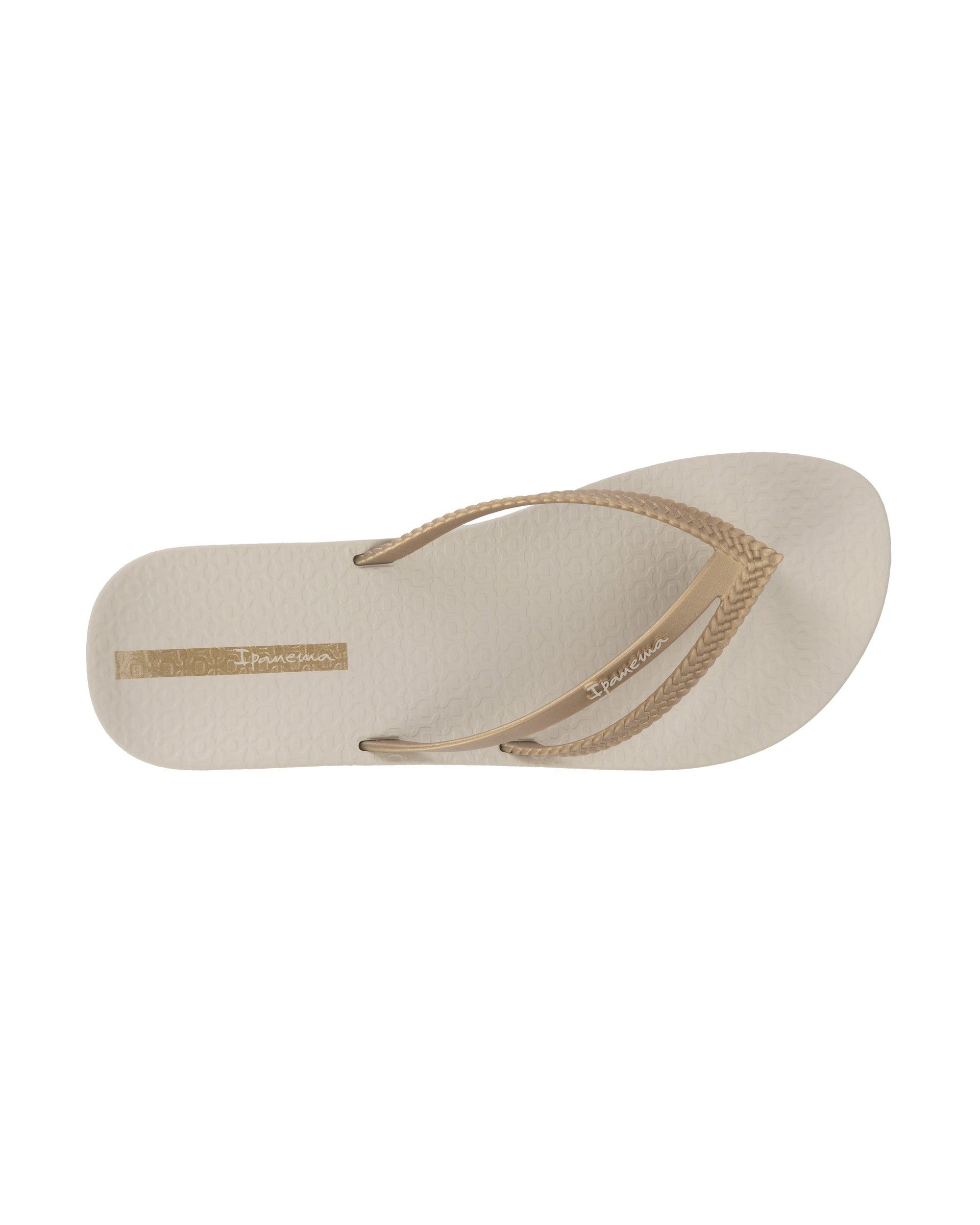 Ipanema Bossa Soft Női Strandpapucs Bézs Arany | 2814WMDKV