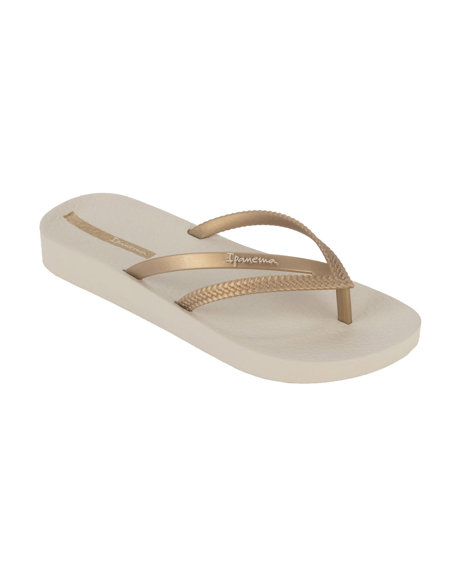Ipanema Bossa Soft Női Strandpapucs Bézs Arany | 2814WMDKV