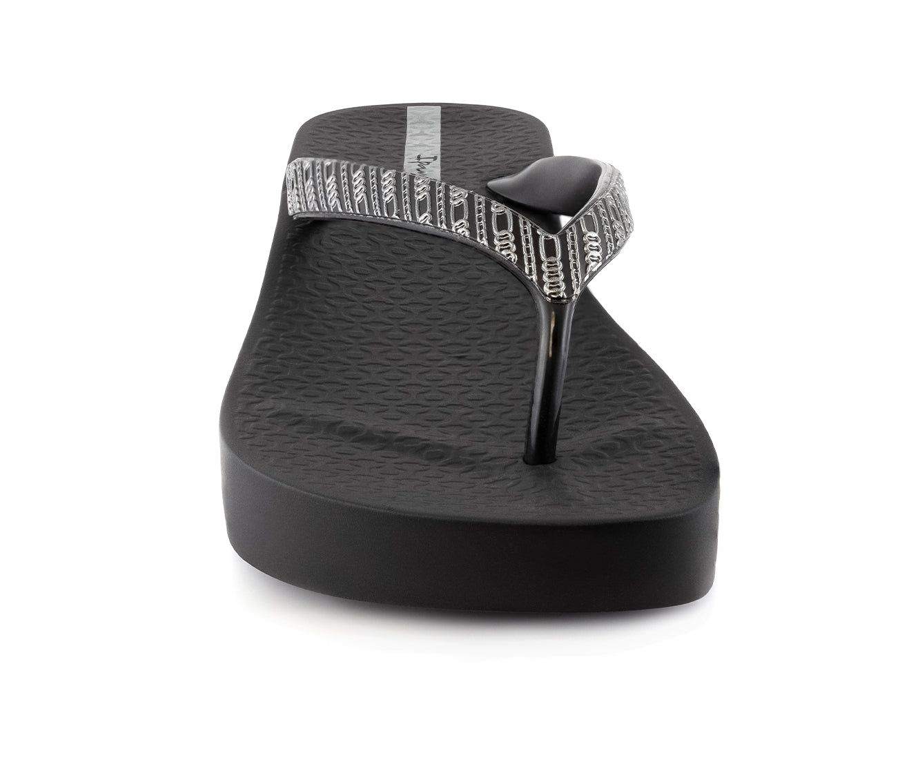 Ipanema Mesh Női Strandpapucs Fekete Szürke | 4138ADSKB