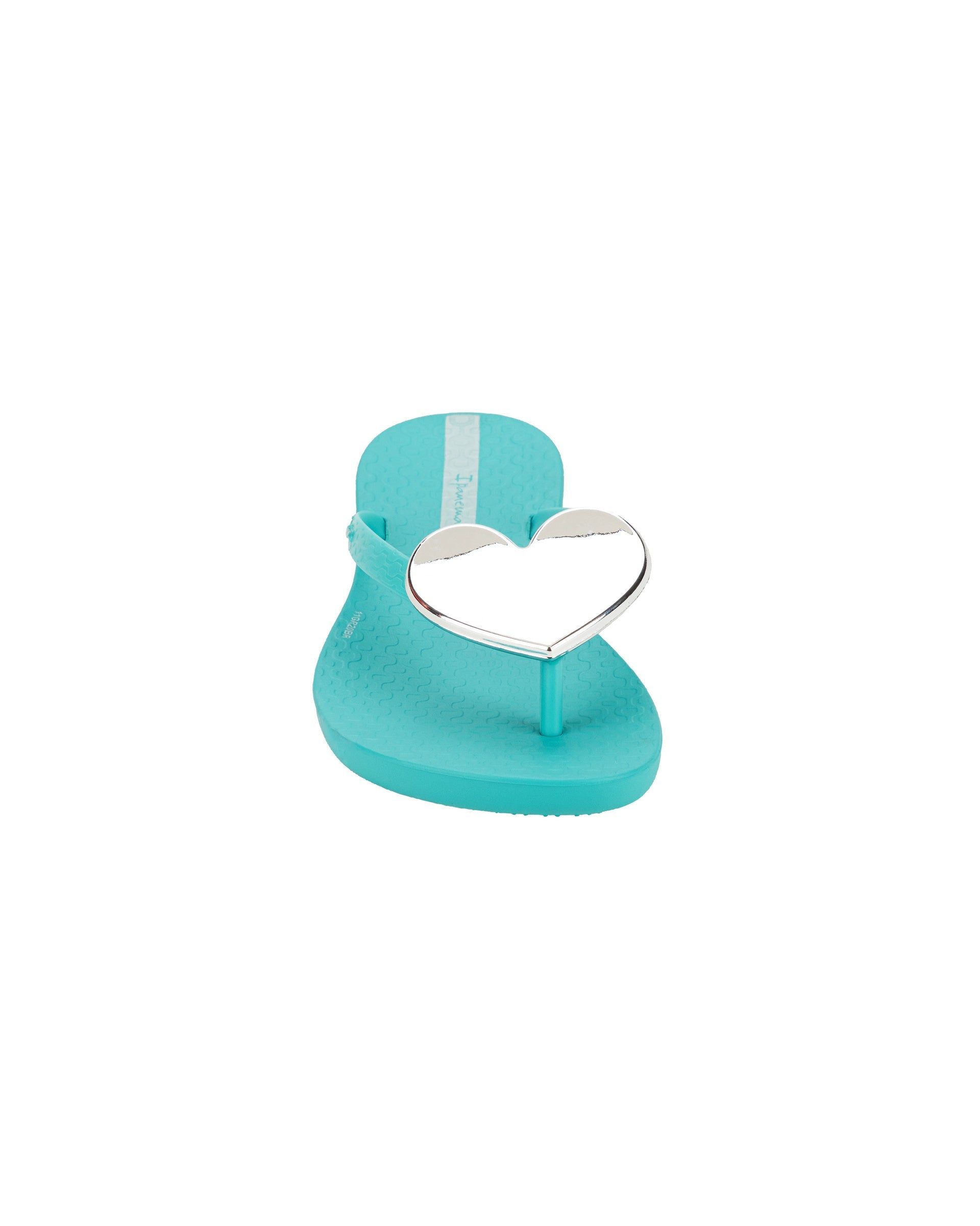 Ipanema Wave Heart Gyerek Strandpapucs Kék Titán | 5083RGUJF