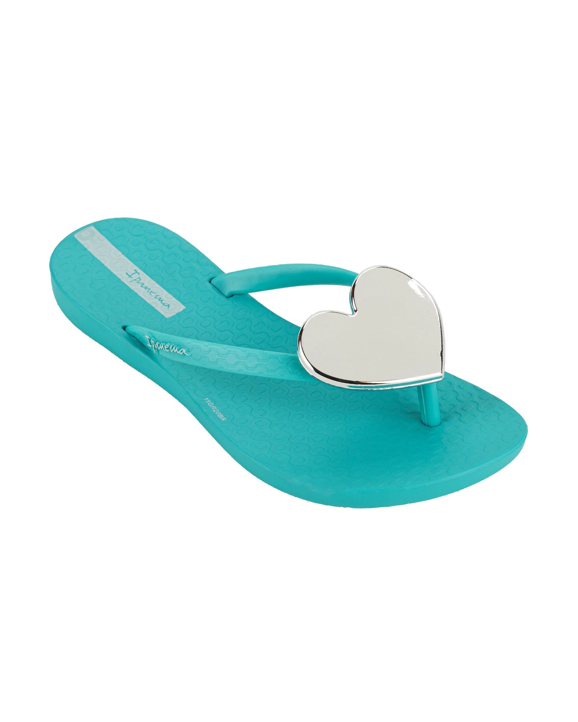 Ipanema Wave Heart Gyerek Strandpapucs Kék Titán | 5083RGUJF