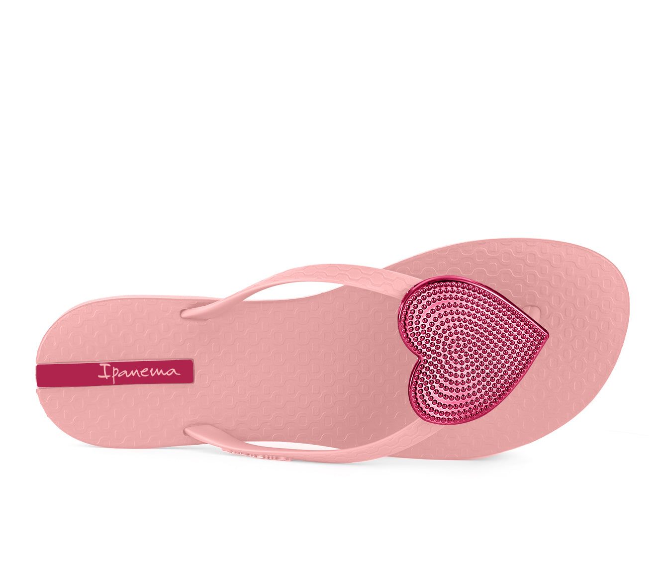 Ipanema Wave Heart Női Strandpapucs Rózsaszín Piros | 1947VPCIQ